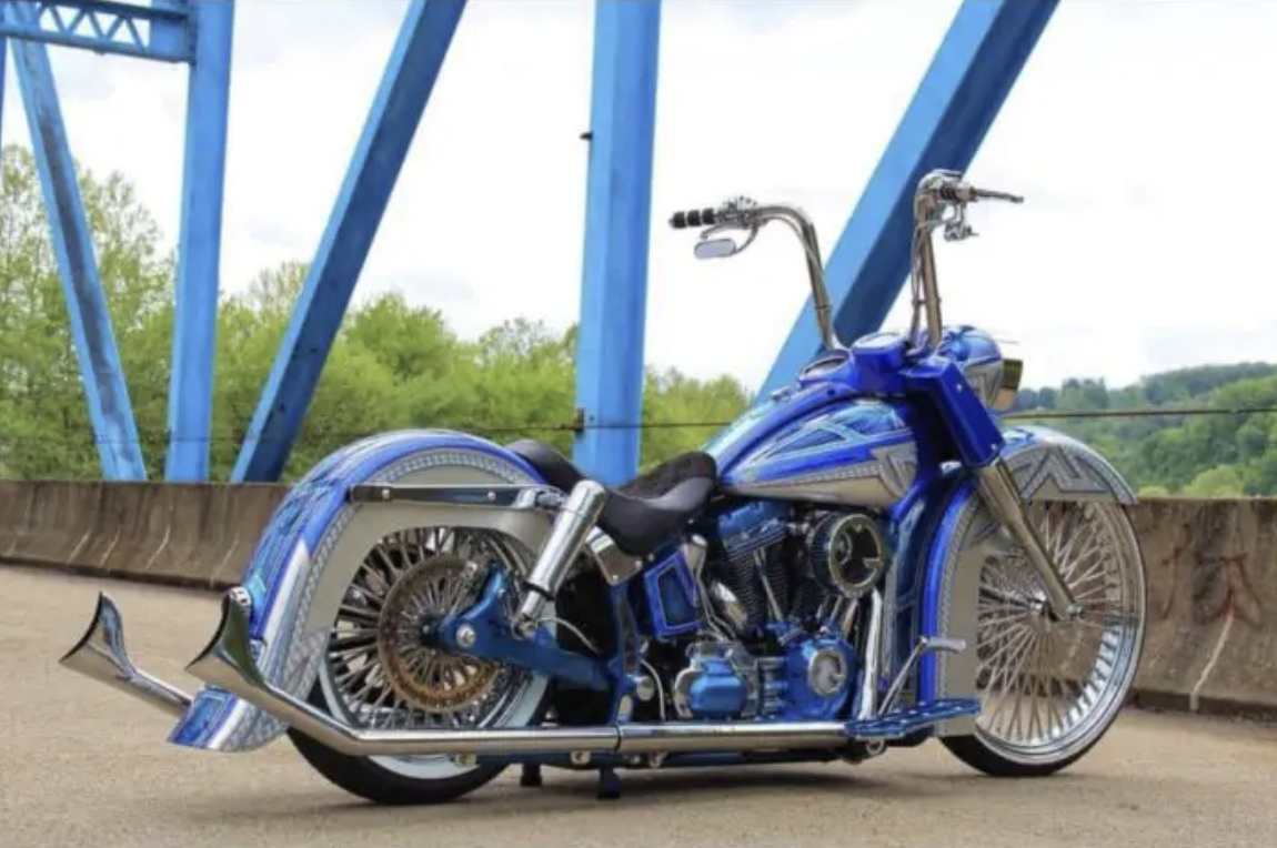 2000-2017 Twin Cam Softail Center Stand with Outboard Shocks